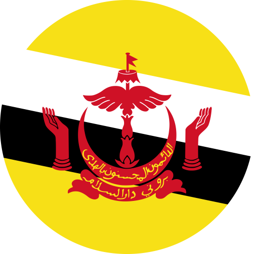 Flag of Brunei Flat Round 512x512 1